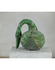 Vintage Green Painted Wooden Swan with Carved Curved Neck-15. Asian & Chinese Furniture, Art, Antiques, Vintage Home Décor for sale at FEA Home