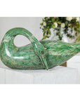 Vintage Green Painted Wooden Swan with Carved Curved Neck-9. Asian & Chinese Furniture, Art, Antiques, Vintage Home Décor for sale at FEA Home