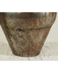 Vintage Handcrafted Metal Water Vessel with Wooden Stopper - image 7