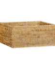 Vintage Handwoven Rattan Rectangular Storage Basket-1. Asian & Chinese Furniture, Art, Antiques, Vintage Home Décor for sale at FEA Home