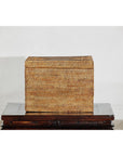 Vintage Handwoven Rattan Storage Box with Removable Lid in Country Style-4. Asian & Chinese Furniture, Art, Antiques, Vintage Home Décor for sale at FEA Home