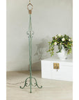 Vintage Iron Floor Lamp with Scrolled Base - image 5