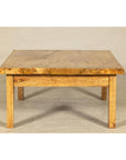 Vintage Mango Wood Coffee Table with Drawer and Tapered Legs-15. Asian & Chinese Furniture, Art, Antiques, Vintage Home Décor for sale at FEA Home
