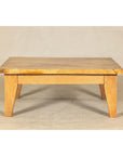 Vintage Mango Wood Coffee Table with Drawer and Tapered Legs-16. Asian & Chinese Furniture, Art, Antiques, Vintage Home Décor for sale at FEA Home