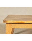 Vintage Mango Wood Coffee Table with Drawer and Tapered Legs-3. Asian & Chinese Furniture, Art, Antiques, Vintage Home Décor for sale at FEA Home