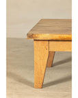 Vintage Mango Wood Coffee Table with Drawer and Tapered Legs-5. Asian & Chinese Furniture, Art, Antiques, Vintage Home Décor for sale at FEA Home