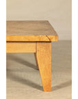 Vintage Mango Wood Coffee Table with Drawer and Tapered Legs-6. Asian & Chinese Furniture, Art, Antiques, Vintage Home Décor for sale at FEA Home