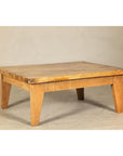 Vintage Mango Wood Coffee Table with Drawer and Tapered Legs-9. Asian & Chinese Furniture, Art, Antiques, Vintage Home Décor for sale at FEA Home