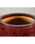 Vintage Oxblood Glazed Ceramic Planter with Flared Rim-5. Asian & Chinese Furniture, Art, Antiques, Vintage Home Décor for sale at FEA Home
