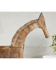 Vintage Riveted Iron Horse Sculpture with Rustic Patina - image 4