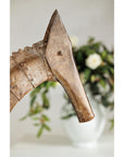 Vintage Riveted Iron Horse Sculpture with Rustic Patina - image 9