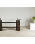Vintage Rustic Wooden and Iron Table Base with Sculptural Industrial Design-12. Asian & Chinese Furniture, Art, Antiques, Vintage Home Décor for sale at FEA Home