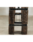 Vintage Rustic Wooden and Iron Table Base with Sculptural Industrial Design-16. Asian & Chinese Furniture, Art, Antiques, Vintage Home Décor for sale at FEA Home