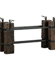 Vintage Rustic Wooden and Iron Table Base with Sculptural Industrial Design-1. Asian & Chinese Furniture, Art, Antiques, Vintage Home Décor for sale at FEA Home