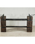 Vintage Rustic Wooden and Iron Table Base-3. Asian & Chinese Furniture, Art, Antiques, Vintage Home Décor for sale at FEA Home