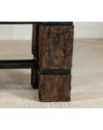 Vintage Rustic Wooden and Iron Table Base with Sculptural Industrial Design-7. Asian & Chinese Furniture, Art, Antiques, Vintage Home Décor for sale at FEA Home