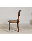 Vintage Sculptural Teak Wood Side Chair with Pierced Back Detail-11. Asian & Chinese Furniture, Art, Antiques, Vintage Home Décor for sale at FEA Home