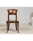 Vintage Sculptural Teak Wood Side Chair with Pierced Back Detail-13. Asian & Chinese Furniture, Art, Antiques, Vintage Home Décor for sale at FEA Home