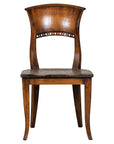 Vintage Sculptural Teak Wood Side Chair with Pierced Back Detail-1. Asian & Chinese Furniture, Art, Antiques, Vintage Home Décor for sale at FEA Home