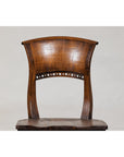 Vintage Sculptural Teak Wood Side Chair with Pierced Back Detail-2. Asian & Chinese Furniture, Art, Antiques, Vintage Home Décor for sale at FEA Home