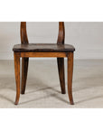 Vintage Sculptural Teak Wood Side Chair with Pierced Back Detail-3. Asian & Chinese Furniture, Art, Antiques, Vintage Home Décor for sale at FEA Home