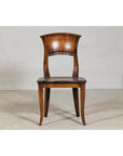 Vintage Sculptural Teak Wood Side Chair with Pierced Back Detail-5. Asian & Chinese Furniture, Art, Antiques, Vintage Home Décor for sale at FEA Home