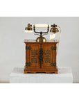 Vintage Telephone - Brass Details and French-Inspired Design-3. Asian & Chinese Furniture, Art, Antiques, Vintage Home Décor for sale at FEA Home