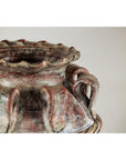 Vintage Thai Water Jar with Ropework Decoration, Scalloped Rim and Loop Handles-10. Asian & Chinese Furniture, Art, Antiques, Vintage Home Décor for sale at FEA Home