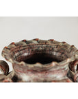 Vintage Thai Water Jar with Ropework Decoration, Scalloped Rim and Loop Handles-12. Asian & Chinese Furniture, Art, Antiques, Vintage Home Décor for sale at FEA Home