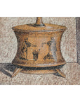 Vintage Three-Panel Screen with Painted Classical Vessel Motifs-14. Asian & Chinese Furniture, Art, Antiques, Vintage Home Décor for sale at FEA Home