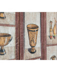 Vintage Three-Panel Screen with Painted Classical Vessel Motifs-17. Asian & Chinese Furniture, Art, Antiques, Vintage Home Décor for sale at FEA Home