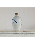 White and Blue Ceramic Jug with Calligraphy and Braided Rope Handle-3. Asian & Chinese Furniture, Art, Antiques, Vintage Home Décor for sale at FEA Home