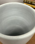 White and Copper Ceramic Vase with Olive Glaze Band, SKU , image 8