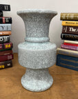 White Crackle Ceramic Vase with Bold Geometric Stacked Form, SKU , image 4