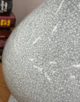 White Crackle Glaze Vase with Elegant Curved Silhouette, SKU , image 3