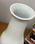 White Glazed Ceramic Vase with Bold Long-Necked Silhouette, SKU , image 8