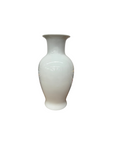White Glazed Ceramic Vase with Flared Neck, SKU , image 1