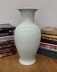 White Glazed Ceramic Vase with Flared Neck, SKU , image 3
