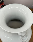 White Glazed Ceramic Vase with Foo Dog Handles, SKU , image 8