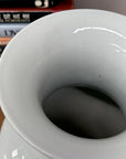 White Glazed Ceramic Vase with Foo Dog Handles, SKU , image 9