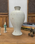 Wide & Curved White-Grey Round Ceramic Lamp Base, SKU , image 3