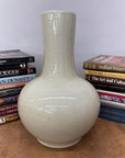 Winter Silk White Glazed Ceramic Vase with Bottle Shape, SKU , image 3