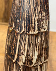Wood Brown & White Bottle Shaped Ceramic Vase, SKU , image 8