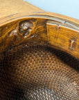 Woven Rattan Baskets with Wooden Rims, Sold Per - FEA Home