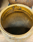 Woven Rattan Baskets with Wooden Rims, Sold Per - FEA Home
