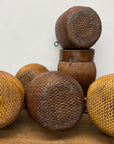 Woven Rattan Baskets with Wooden Rims, Sold Per - FEA Home