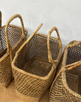 Woven Rattan Tote Handled Baskets, Sold Per - FEA Home