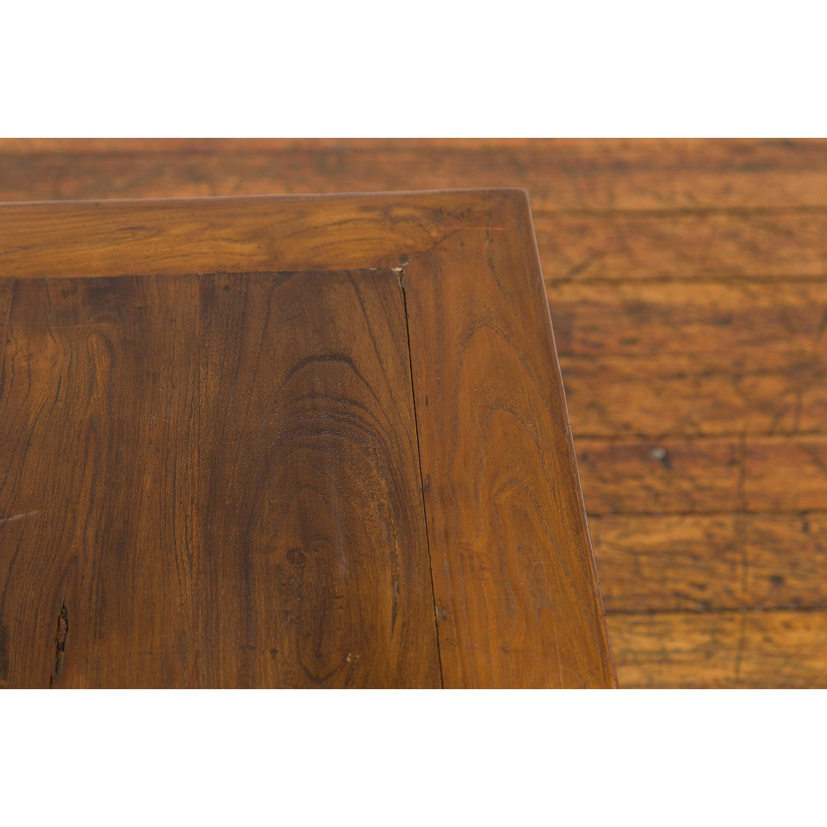Qing Dynasty Elm Stool or Drinks Table with Horse Hoof Feet and Humpback Apron-10. Asian & Chinese Furniture, Art, Antiques, Vintage Home Décor for sale at FEA Home