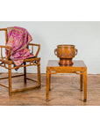 Qing Dynasty Elm Stool or Drinks Table with Horse Hoof Feet and Humpback Apron-11. Asian & Chinese Furniture, Art, Antiques, Vintage Home Décor for sale at FEA Home