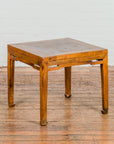 Qing Dynasty Elm Stool or Drinks Table with Horse Hoof Feet and Humpback Apron-12. Asian & Chinese Furniture, Art, Antiques, Vintage Home Décor for sale at FEA Home